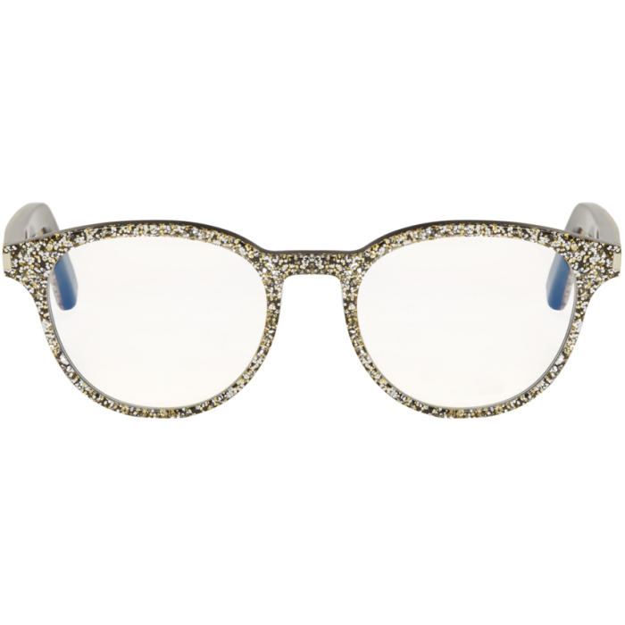 Photo: Saint Laurent Silver Classic 10 Retro Glasses