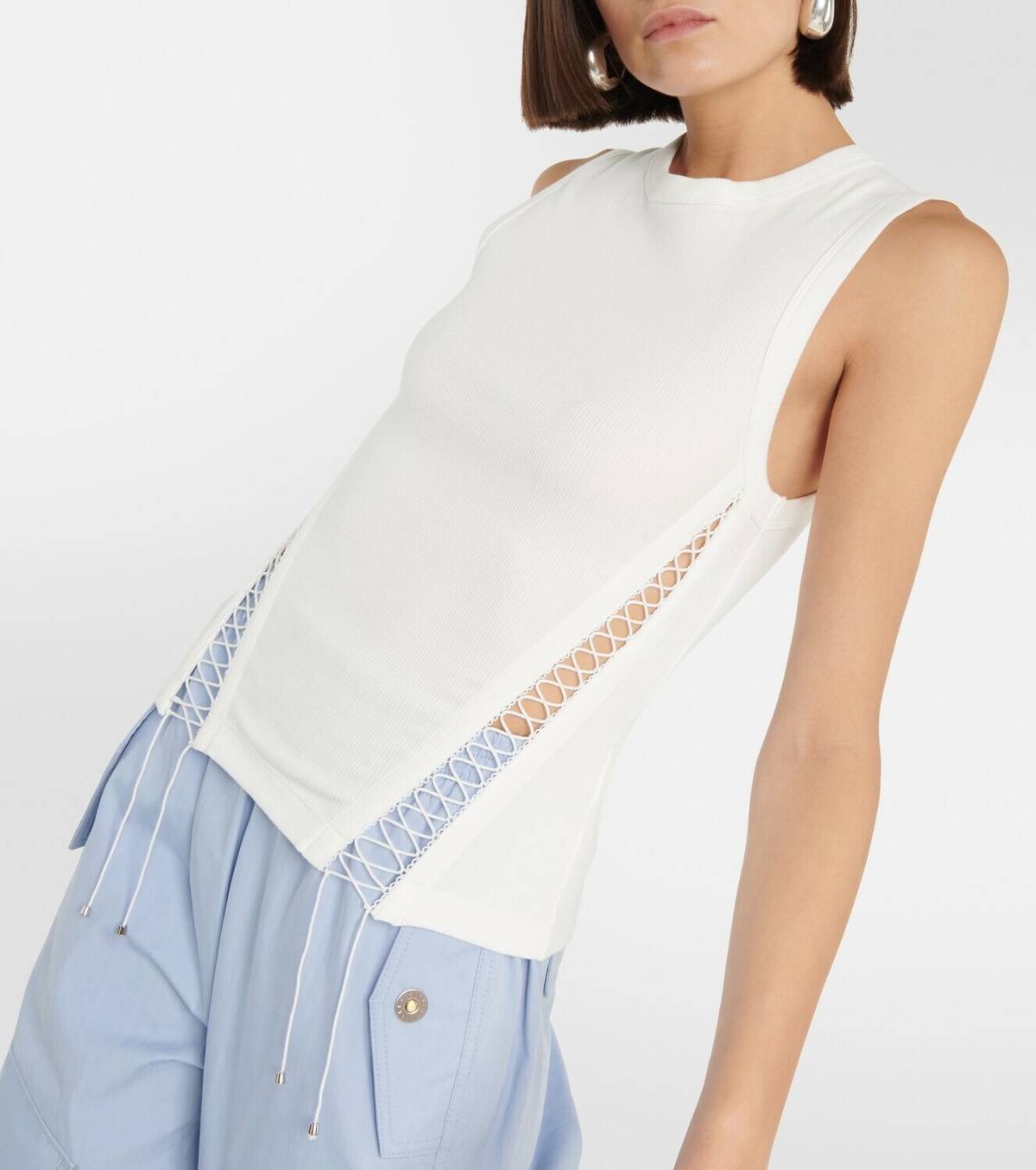 Dion Lee Cutout cotton-blend top