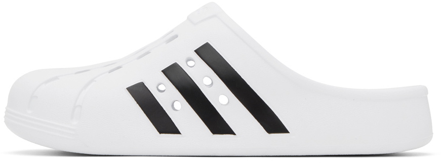 adidas Originals White Adilette Clogs