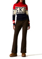 Perfect Moment Schild Roll-neck Merino Wool Sweater Navy