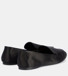 Khaite Monroe satin loafers