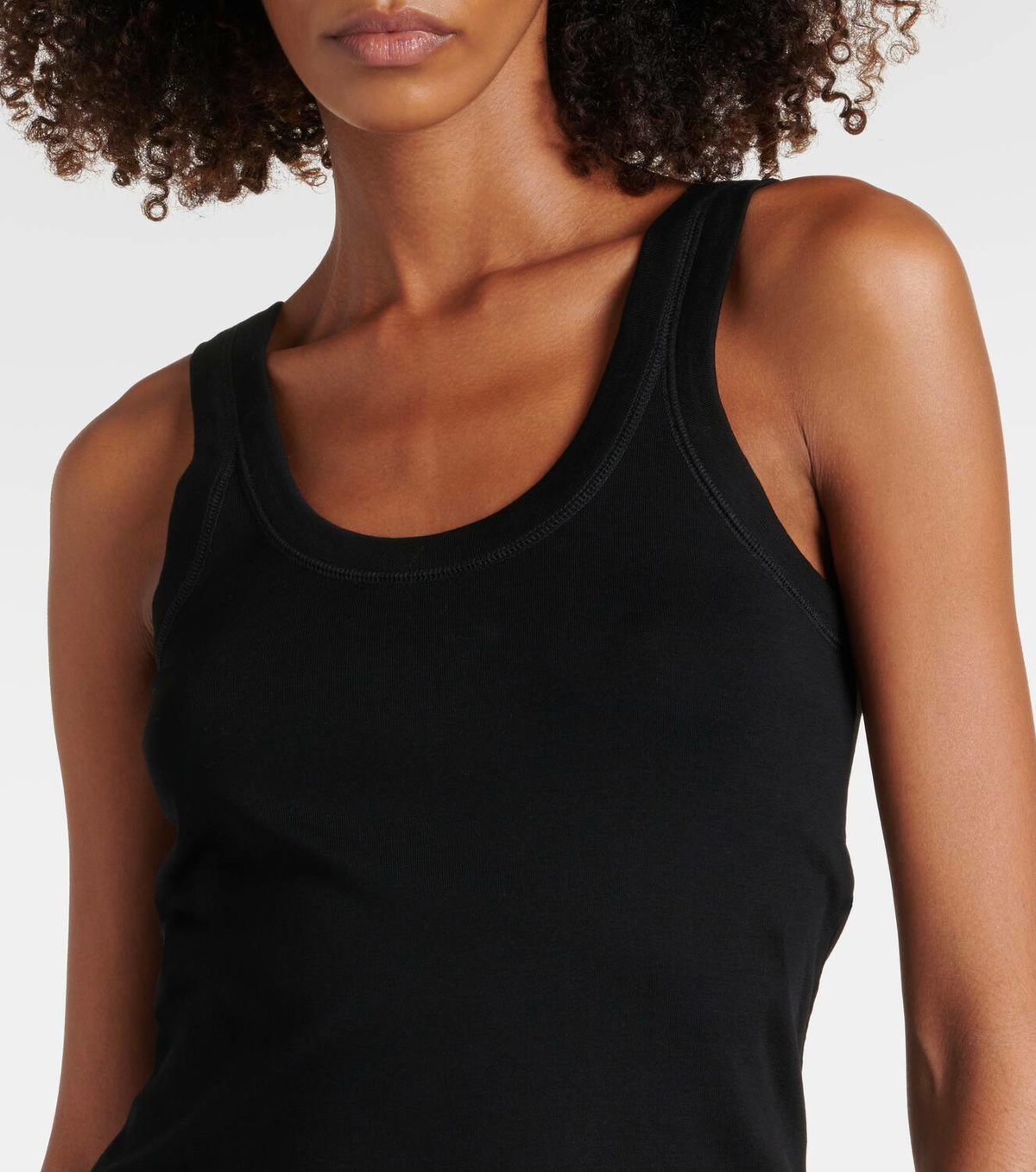Lemaire Ribbed-knit cotton tank top