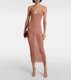 Nensi Dojaka x Calvin Klein sheer midi dress