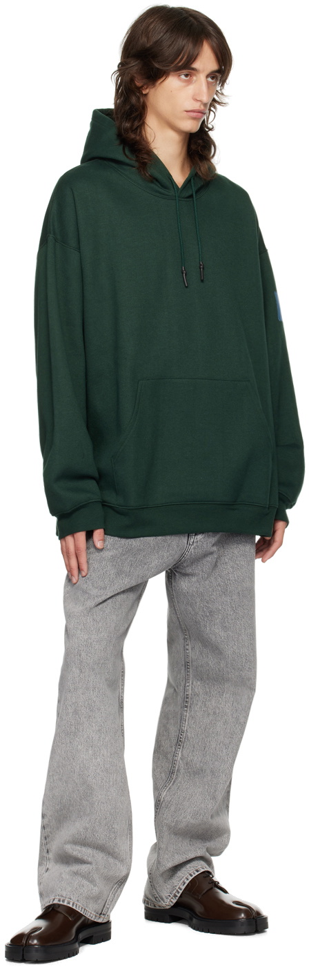 N.Hoolywood Green Drawstring Hoodie