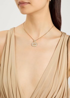 Valentino Vlogo Crystal-embellished Two-toned Necklace - Gold - One Size