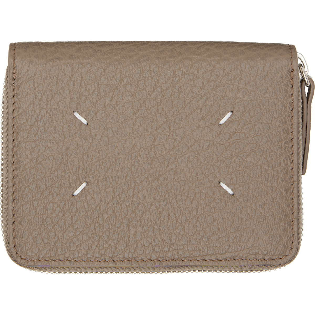 Maison Margiela Taupe Zip Wallet