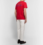 Gucci - Printed Cotton-Jersey T-Shirt - Men - Red