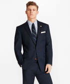 Brooks Brothers Men's Regent Fit Saxxon Wool Bead Stripe 1818 Suit | Navy