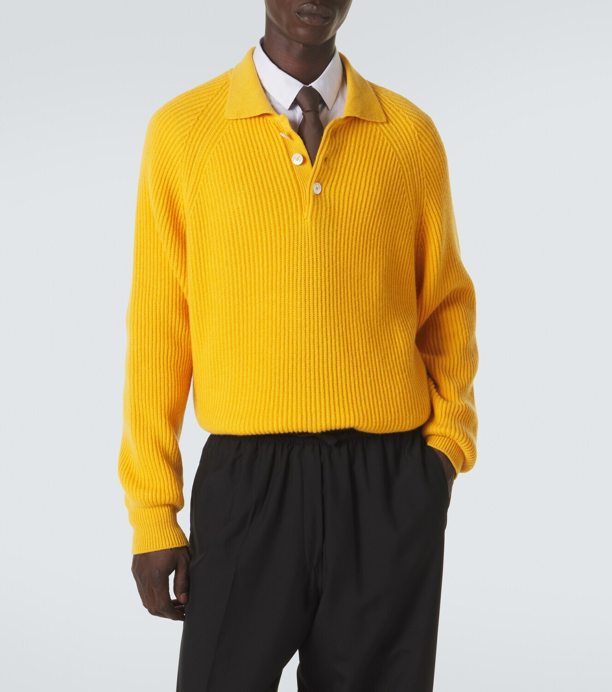 Umit Benan Diana cashmere polo sweater