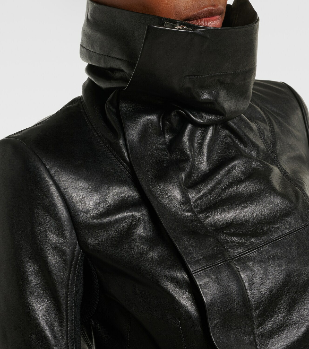 Rick Owens Naska leather biker jacket