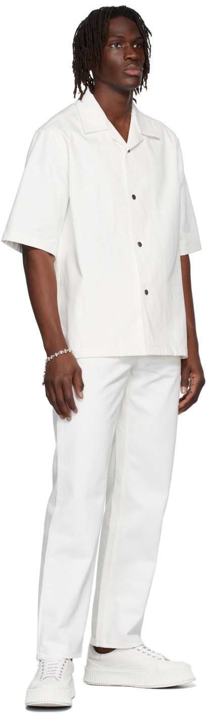 STENCIL DENIM SHIRT | Off-White Official Website | Long sleeve denim shirt, Denim  shirt, Long sleeve shirts