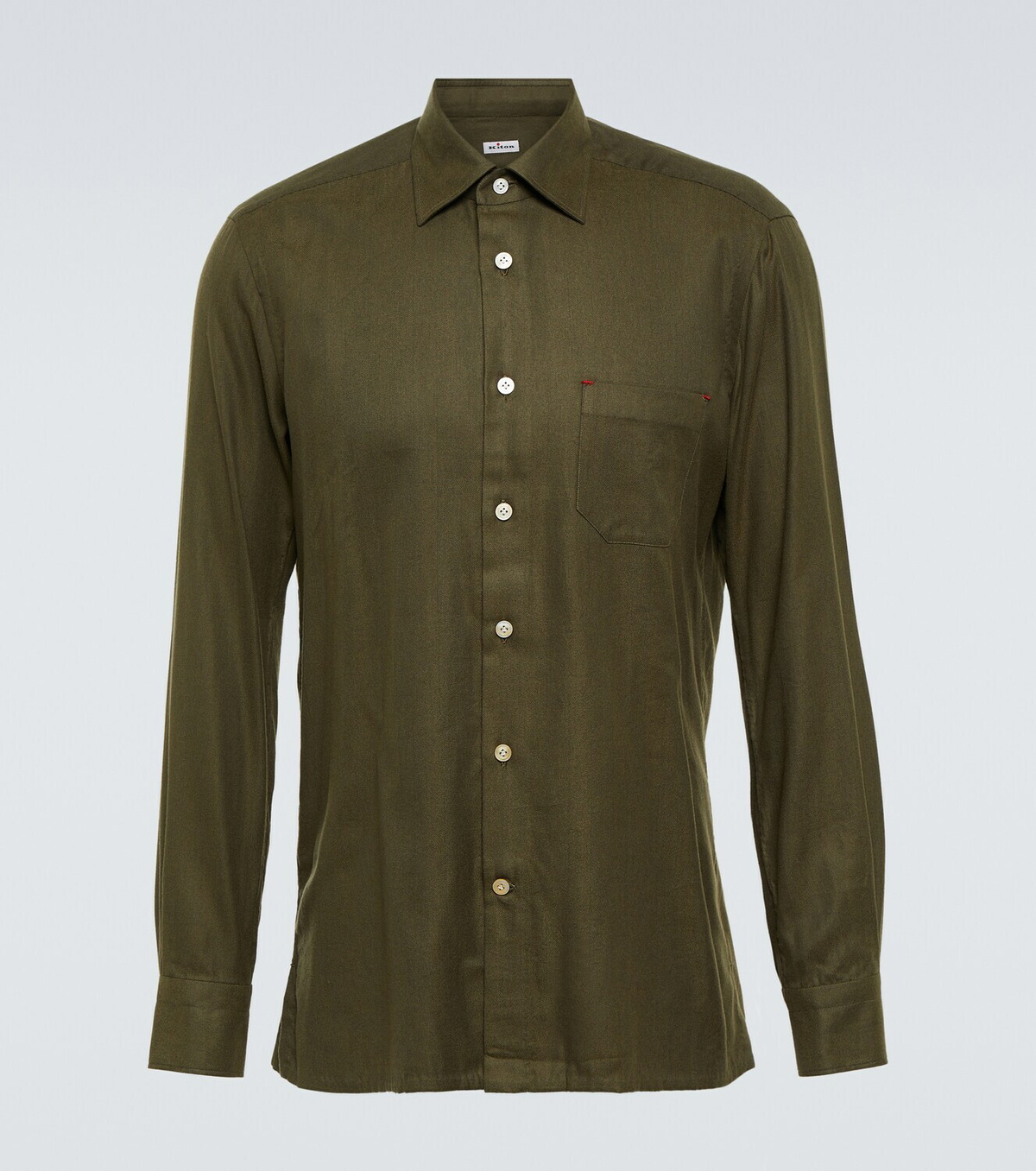 Kiton Cotton and lyocell shirt