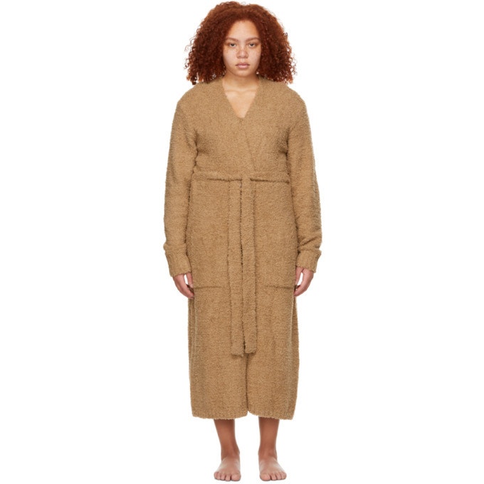 Womens Skims brown Cozy Knit Robe