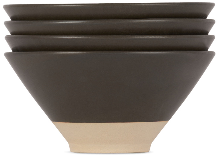 Photo: Lineage Ceramics Black Ramen Bowl, 4 pcs