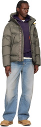 Parajumpers Gray Cloud Hooded Down Jacket