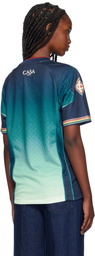Casablanca Blue Printed Football T-shirt