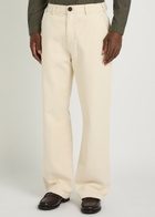 Oliver Spencer Utility Straight-leg Cotton Trousers Ecru