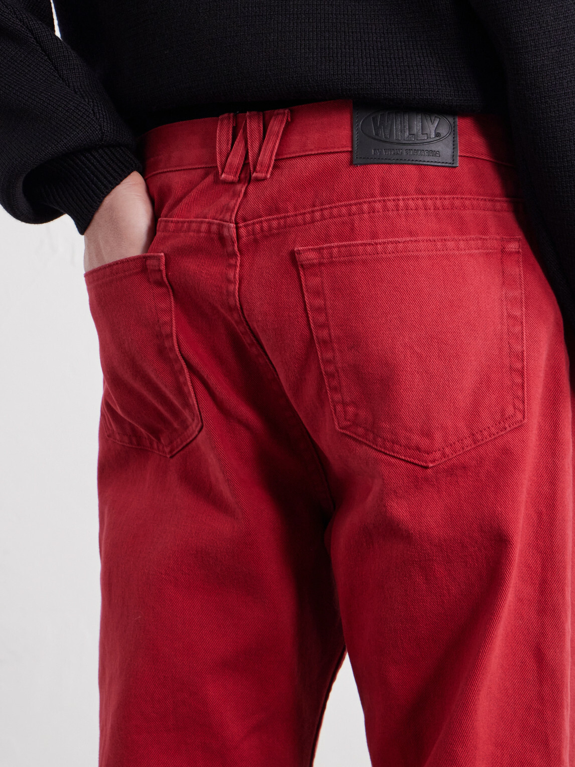 Willy Chavarria - Chente Straight-Leg Jeans - Red