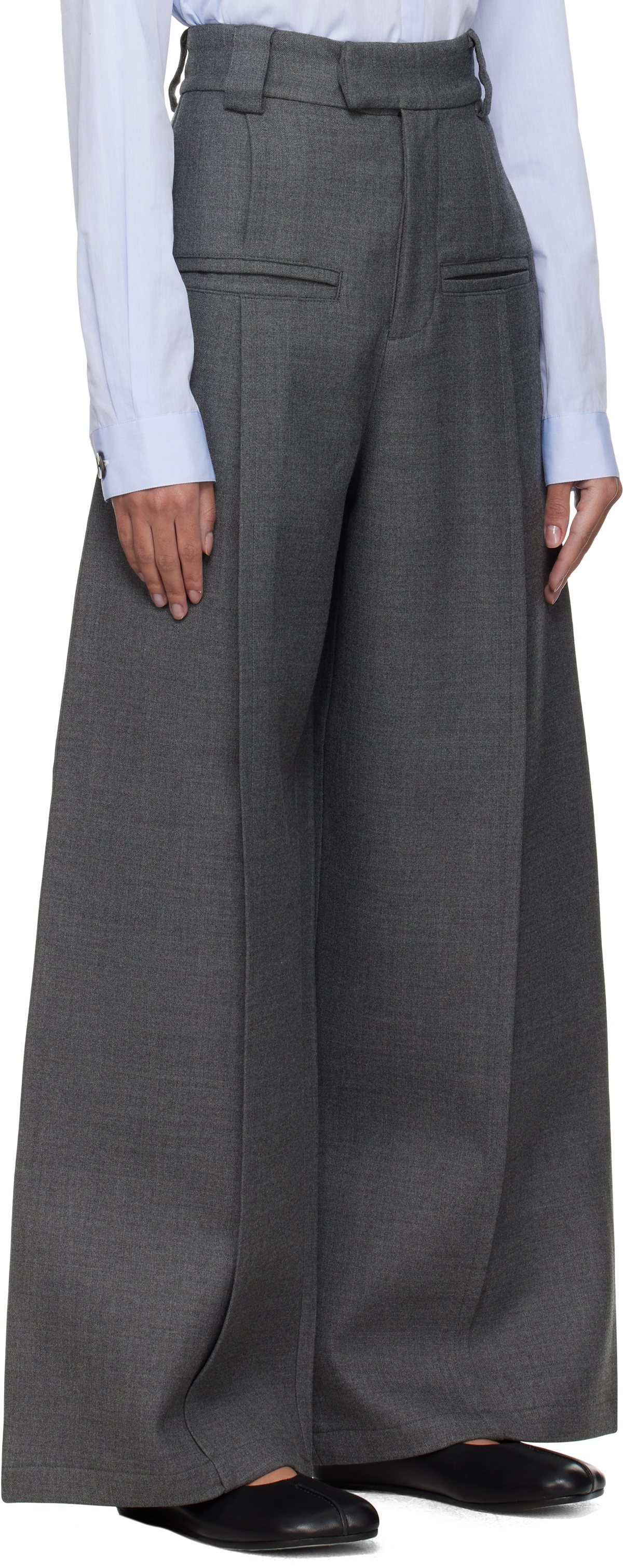 パンツ FAXCOPY EXPRESS front pocket pant size S KOMUNE | Grey Hand In Front Pocket Pant 01