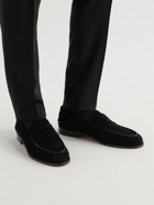 Christian Louboutin - No Penny Suede Loafers - Black