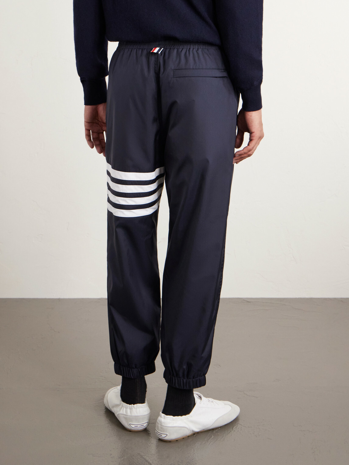 Thom Browne - Tapered Striped Ripstop Sweatpants - Blue