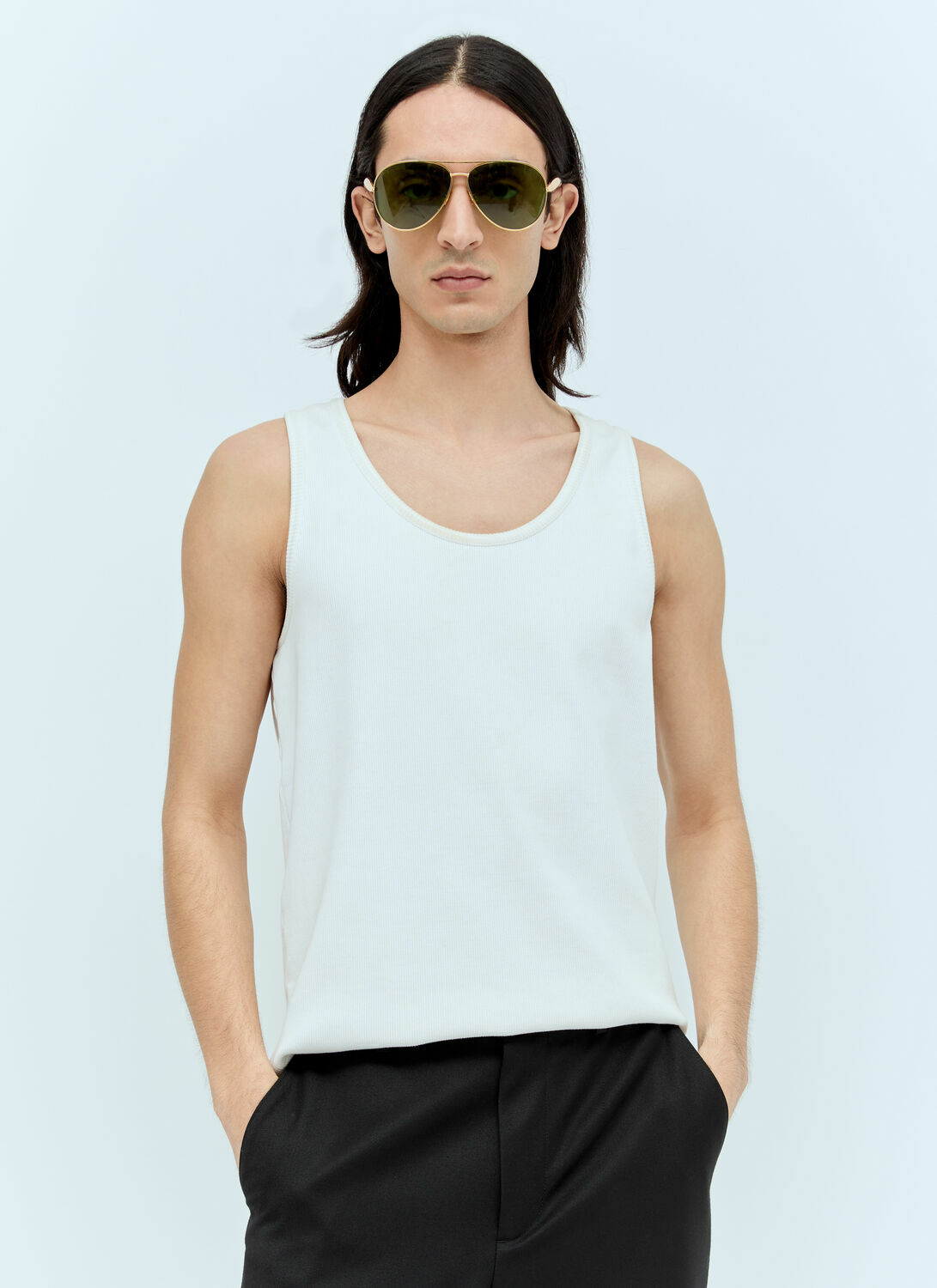 Bottega Veneta Sardine Aviator Sunglasses