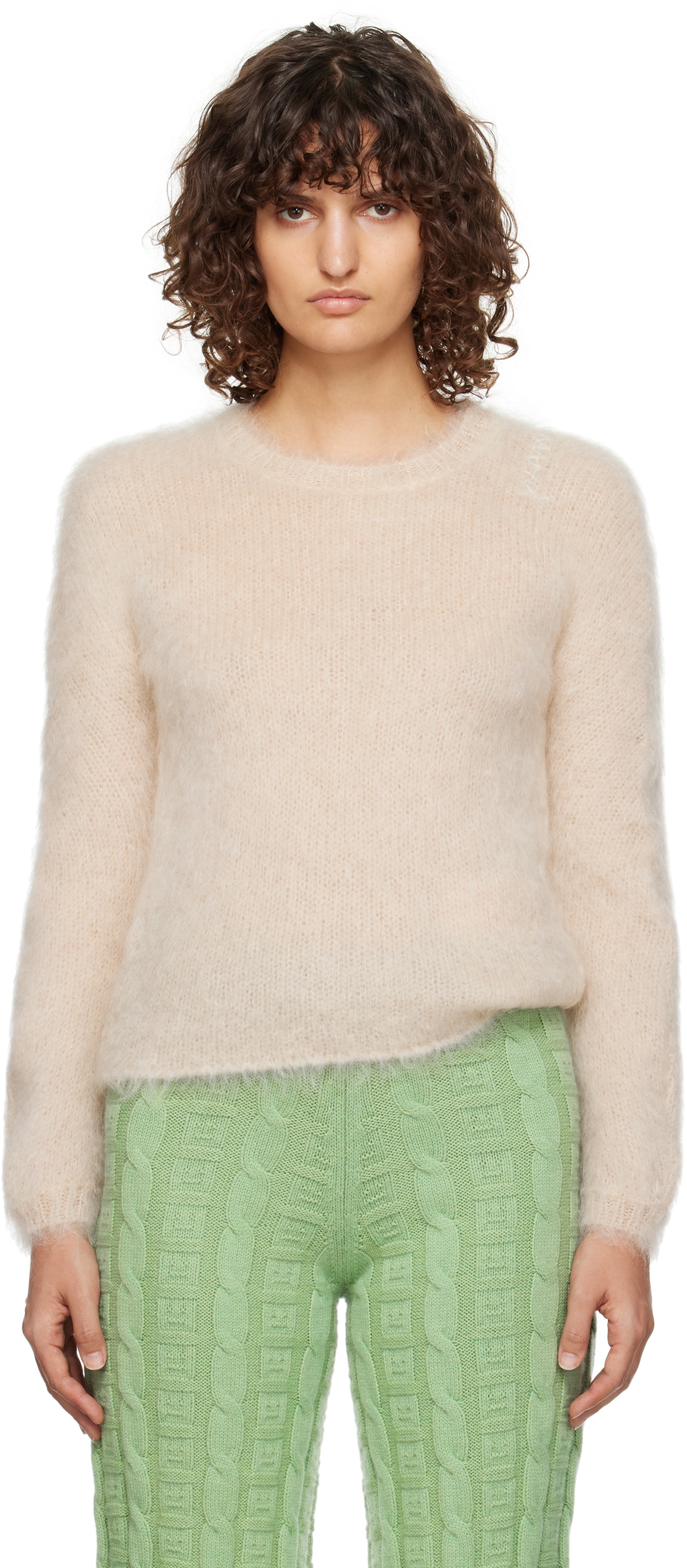 Marni Beige Fuzzy Wuzzy Sweater Marni