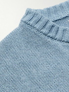 SKY HIGH FARM - Recycled Cotton-Blend Jacquard Sweater - Blue