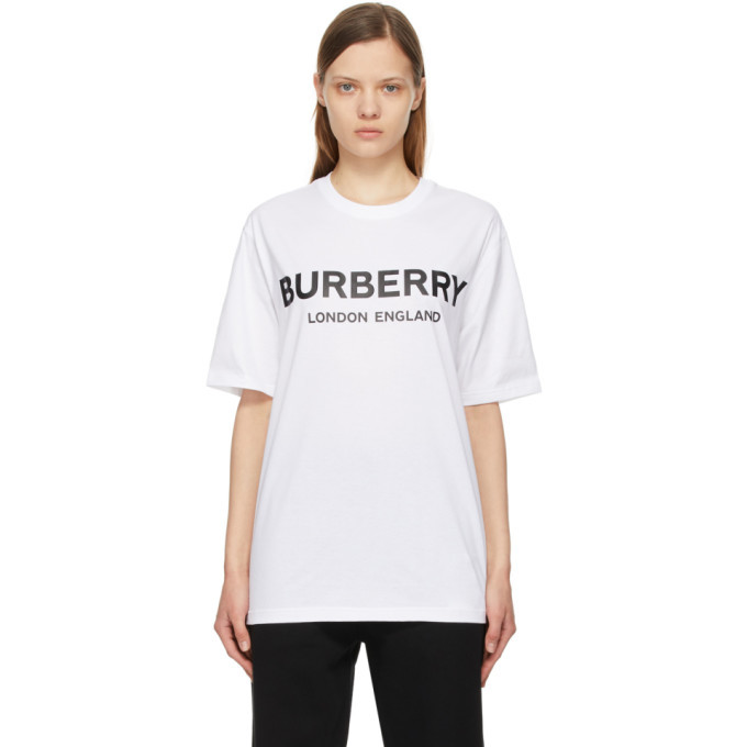 Burberry Logo Cotton T-Shirt White