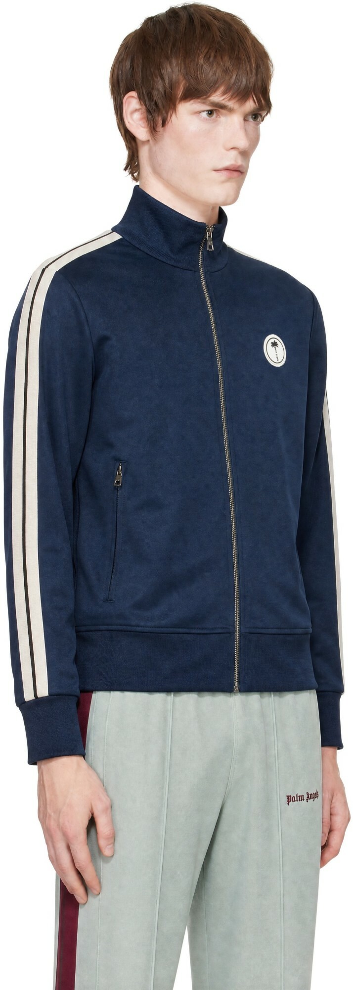 Palm Angels Navy Palm Tree Track Jacket