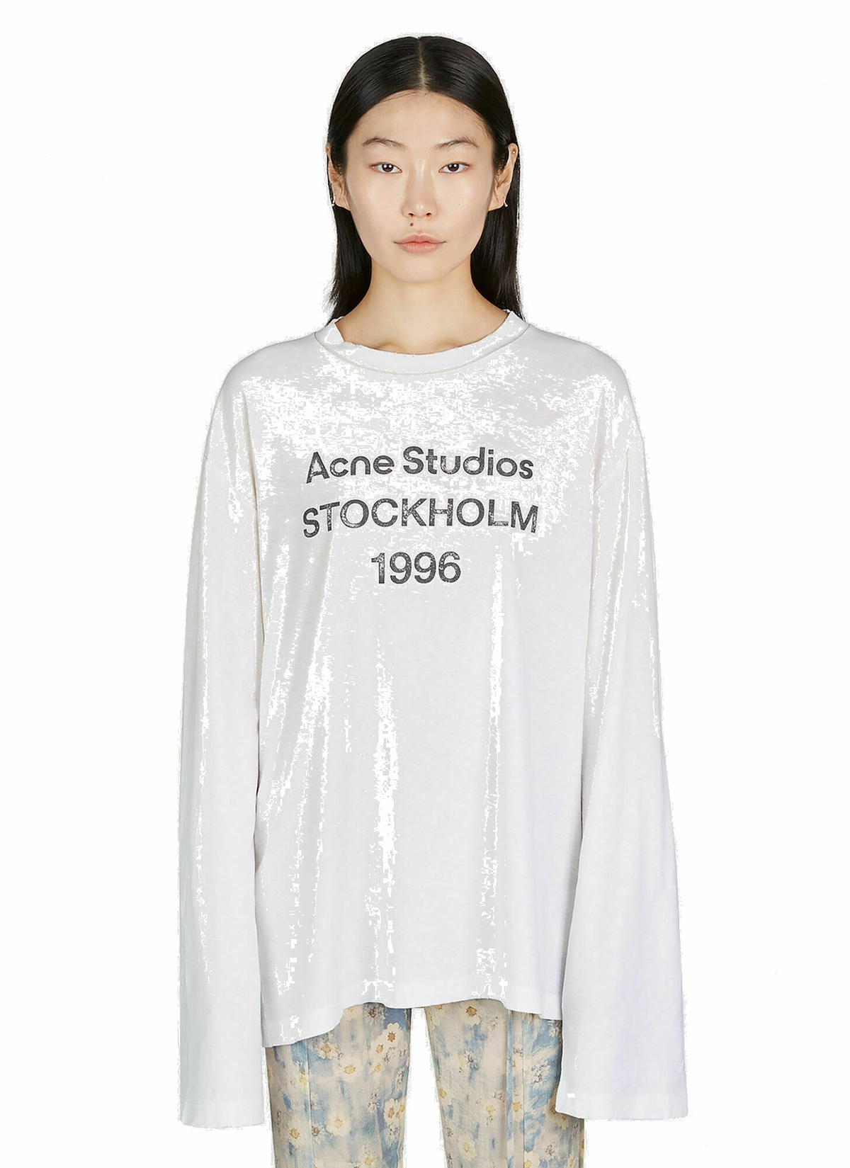 Acne Studios - 1996 Print T-Shirt in White Acne Studios