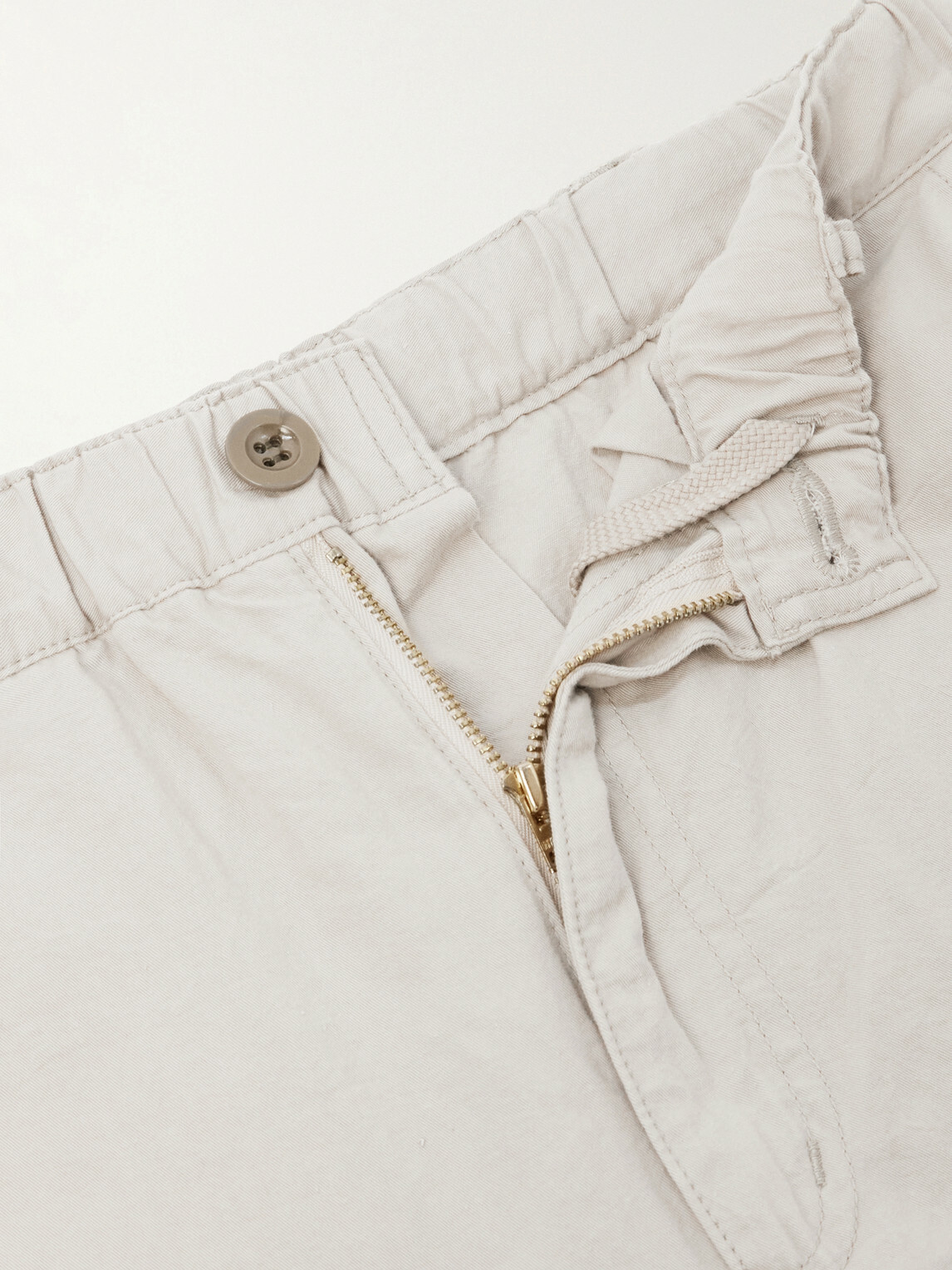Remi Relief - Straight-Leg Cotton-Twill Trousers - Neutrals