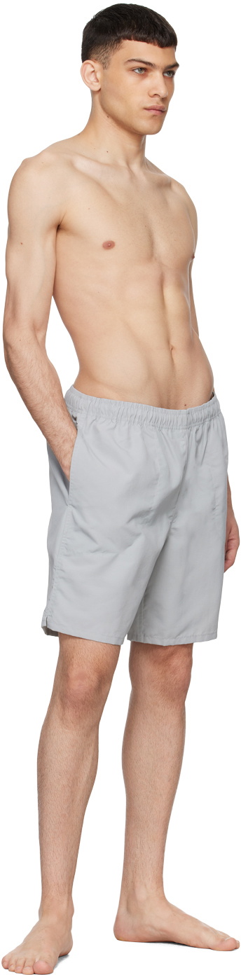 Stüssy Gray Stock Swim Shorts