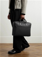Serapian - Stepan Leather-Trimmed Coated-Canvas Briefcase