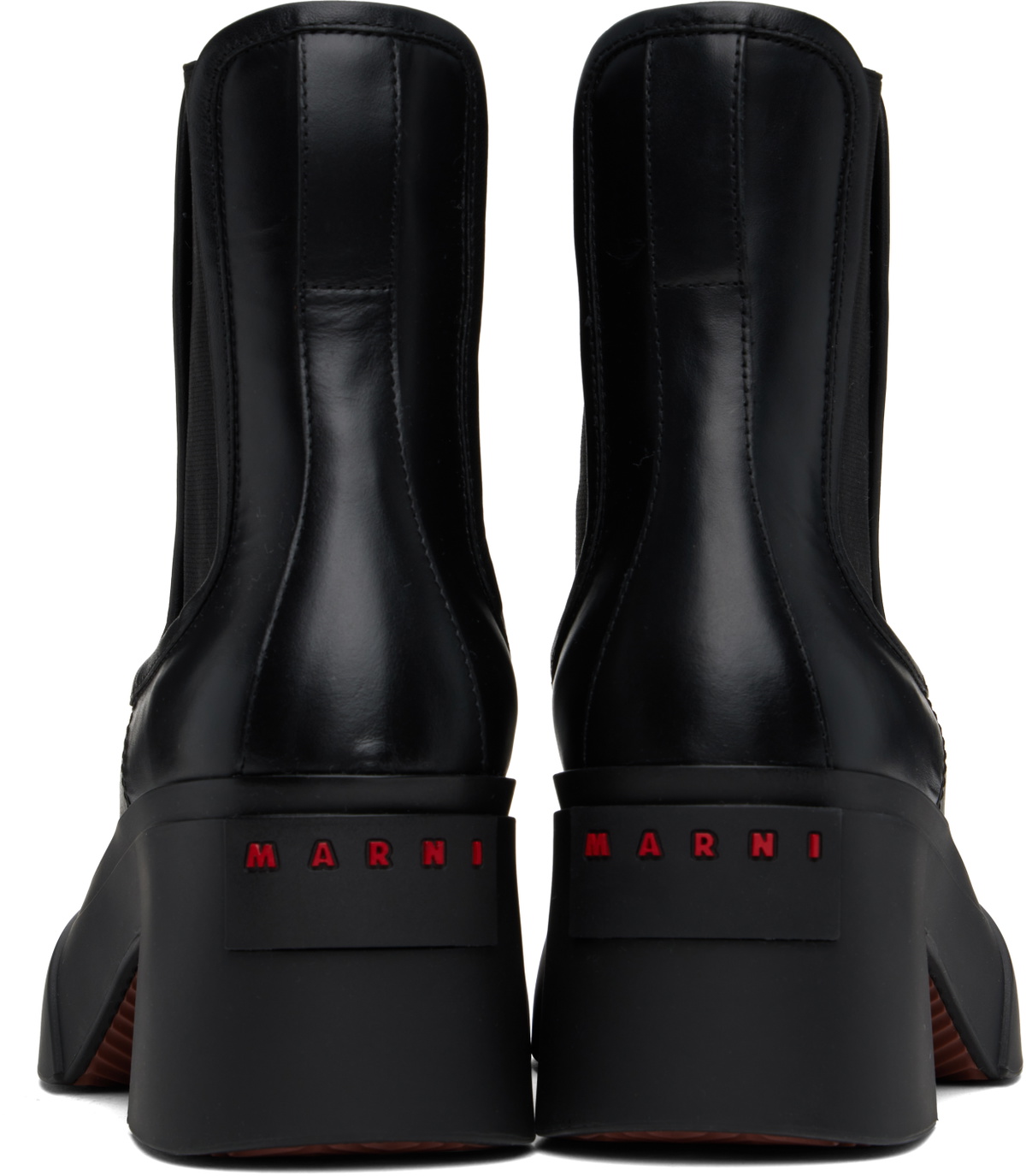 Marni Black Pablo Toe Chelsea Boots