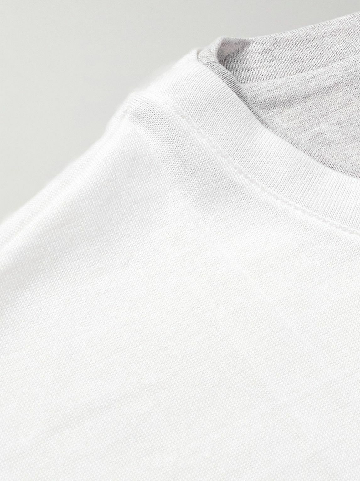 Eleventy - Giza Cotton-Jersey T-Shirt - White