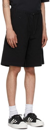 Y-3 Black Heavy Piqué Shorts