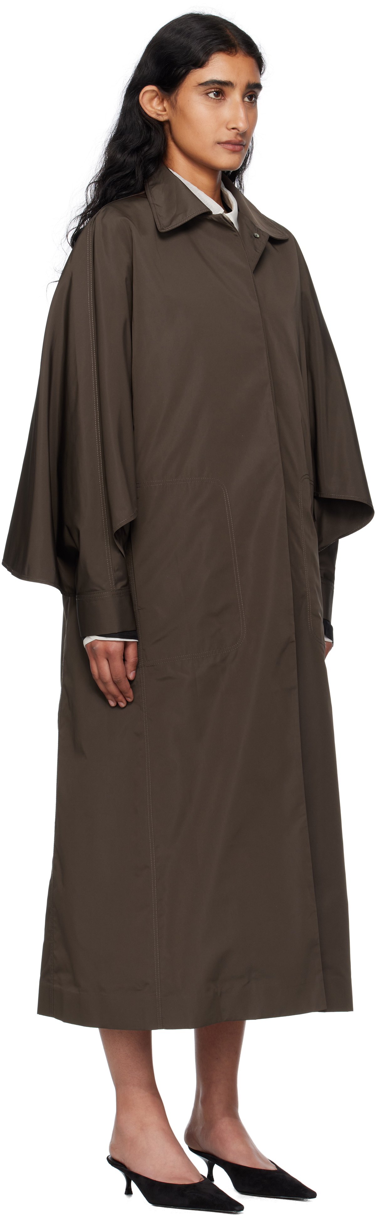 GIA STUDIOS Brown Etoffe Coat