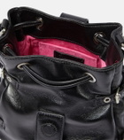 Blumarine Butterfly Small leather bucket bag