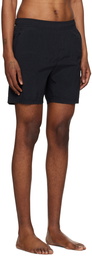 Stone Island Black Crinkled Swim Shorts