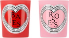 diptyque 'Valentine’s Day' Baies & Roses Duo Candle Set