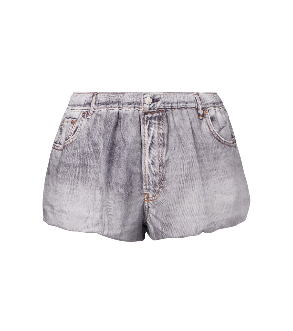 Acne Studios Judda printed denim shorts Acne Studios