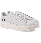 Y-3 - Hicho Logo-Print Nubuck Sneakers - Gray