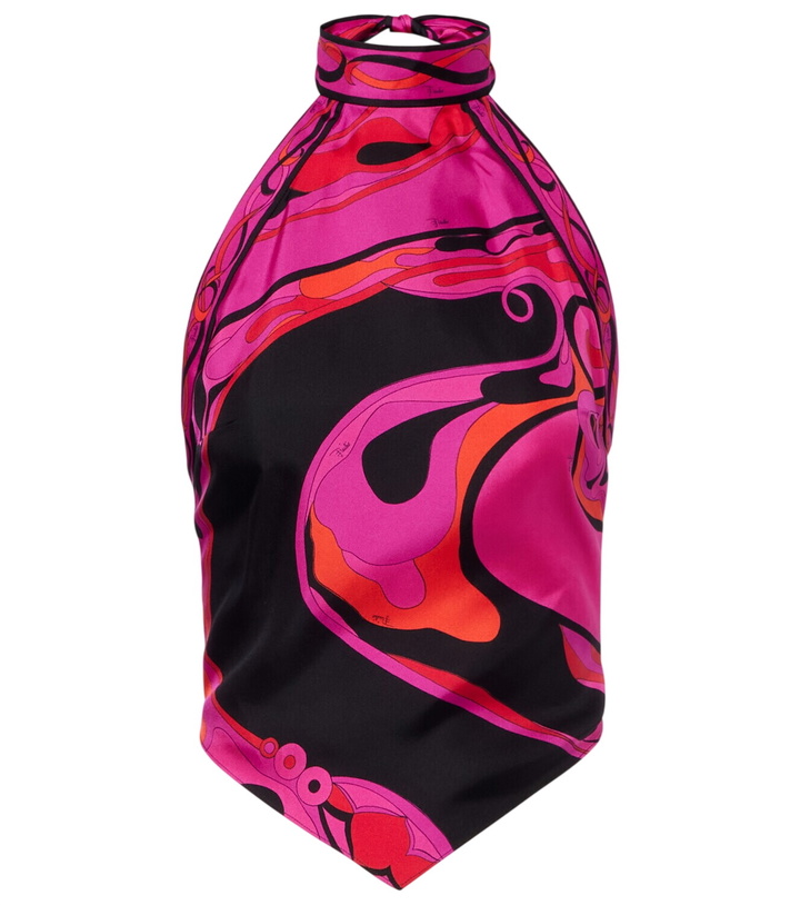 Photo: Pucci Iride silk twill top