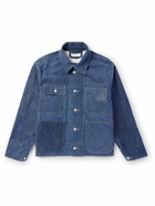 4SDesigns - Printed Nubuck Jacket - Blue