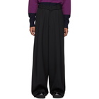 Dries Van Noten Black Previs Trousers