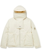 A-COLD-WALL* - Cyclone Logo-Print Padded Cotton Hooded Jacket - Neutrals
