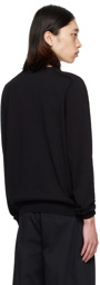 Moschino Black Intarsia Sweater