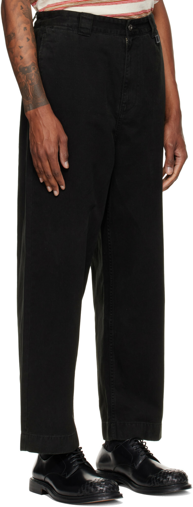 WOOYOUNGMI Black Chino Trousers