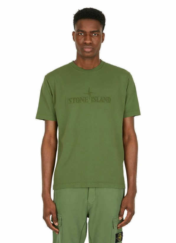 Photo: Logo Embroidery T-Shirt in Green
